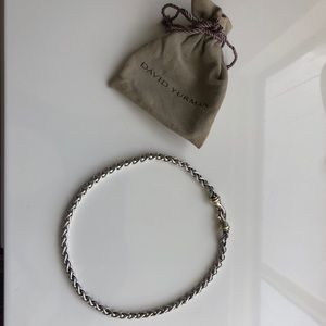David Yurman roped choker necklace